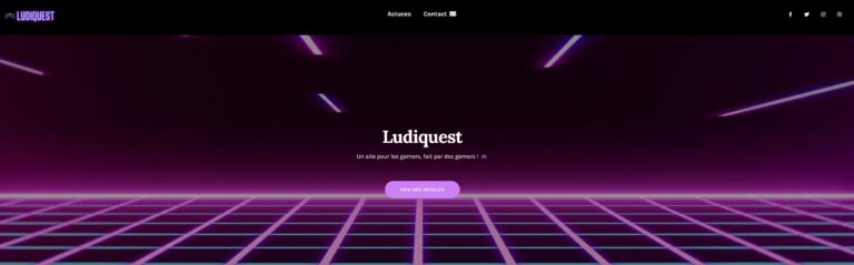 Page accueil ludiquest